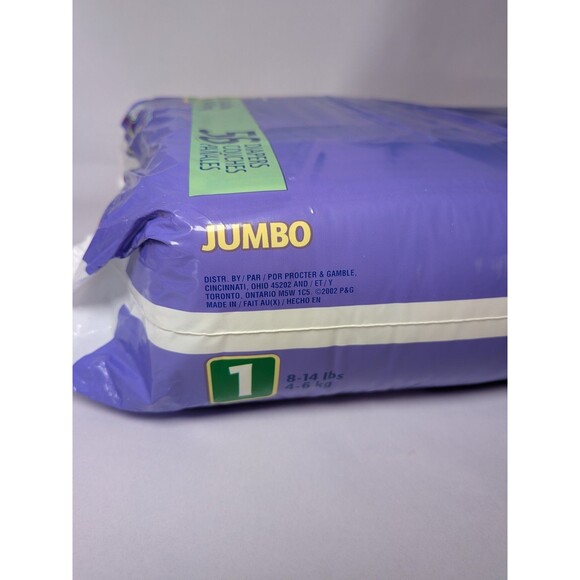 Luvs Vintage 2002 Size 1 Barney Diapers Ultra Leakguards SEALED New 56 Vtg Rare - Picture 14 of 16